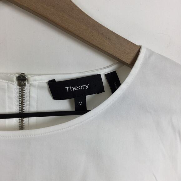 Theory Carrian Peplum Top, Size Medium - Picture 3 of 5